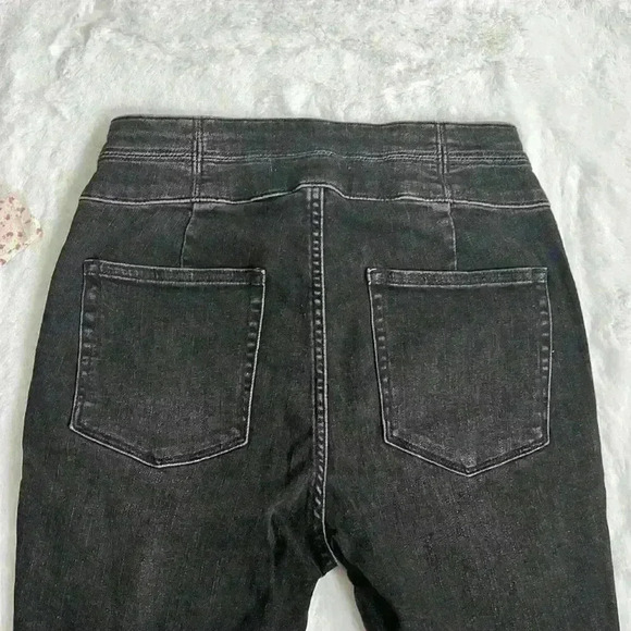 NWT  Lace Up high waisted Skinny Denim Jeans - Picture 4 of 6